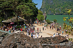 Arrivée à Koh Ping Kan près de James Bond Island - Baie de Phang Nga