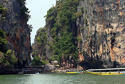 Arrivée à Koh Ping Kan près de James Bond Island - Baie de Phang Nga