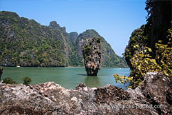 Arrivée à Koh Ping Kan près de James Bond Island - Baie de Phang Nga