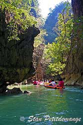 Canoe through the Phang Nga mountains