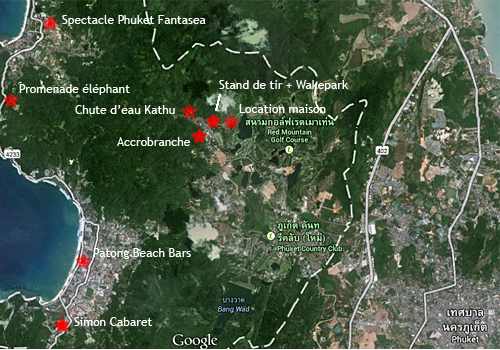 Carte activiés, spectacles et tours à Kathu et patong beach - Phuket