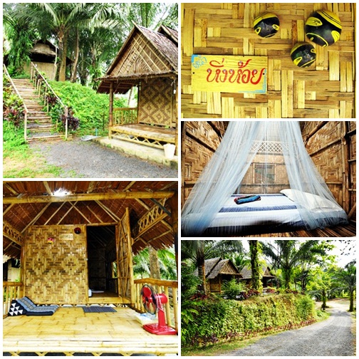 Location bungallow en bambou à Phang Nga dans camp aventure - Thipthara resort