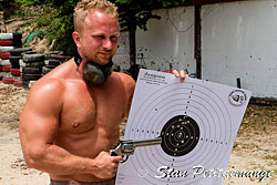 shooting a 44 magnum gun - Kathu shooting range - Phuket