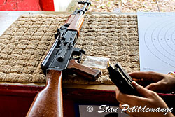 AK47 at the Kathu shooting range - Phuket