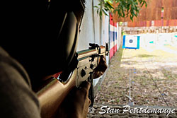Shooting AK47 at the Kathu shooting range - Phuket