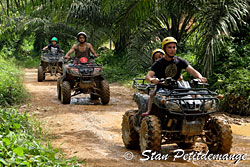 ATV ride in rainforest at the Phang Nga Adventure camp